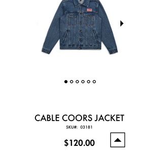 BRIXTON CABLE COORS VINTAGE-ESQUE DENIM JACKET